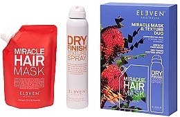 Zestaw - Eleven Australia Miracle Mask & Texture Duo (h/mask/200ml + h/spray/178ml) — Zdjęcie N1