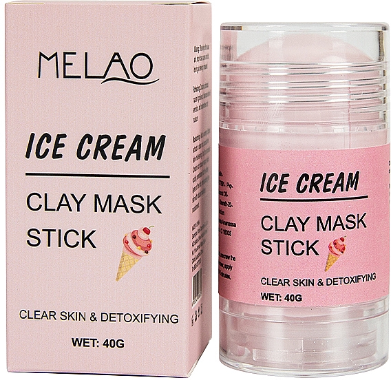 Glinkowa maska w sztyfcie do twarzy Lody - Melao Ice Cream Clay Mask Stick — Zdjęcie N1