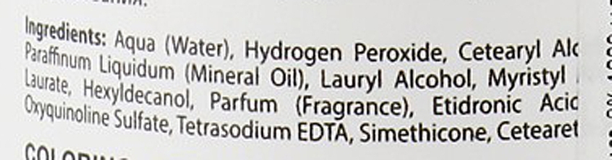 Emulsja utleniająca 30 vol., 9% - Palco Professional Emulsione Ossidante Cosmetica — Zdjęcie N5