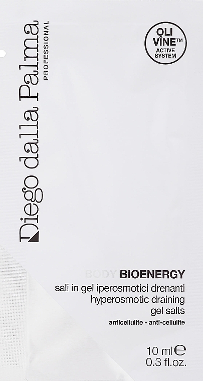 Żel z solą morską - Diego Dalla Palma Bioenergy Professional Hyperosmotic Draining Gel Salts (próbka) — Zdjęcie N1