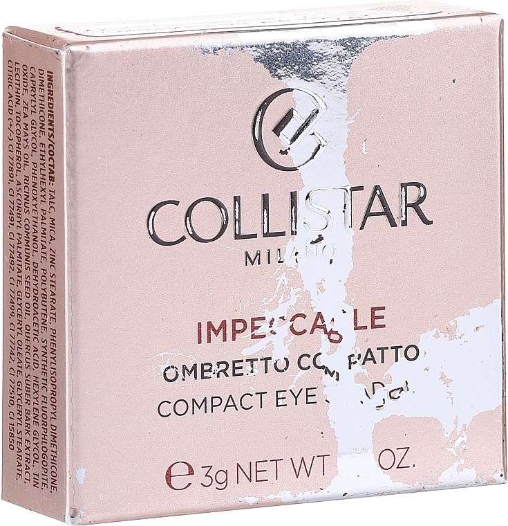 PRZECENA! Cień do powiek - Collistar Impeccable Compact Eye Shadow * — Zdjęcie N4