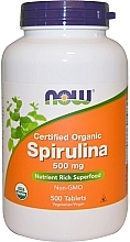 Spirulina ekologiczna bez GMO - Now Foods Certified Organic Spirulina Tablets — Zdjęcie N2