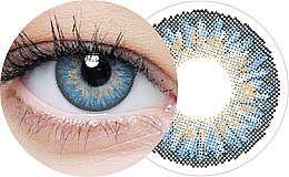 Soczewki kontaktowe jednodniowe, niebieskie, 10 szt. - Clearlab Clearcolor 1-Day — Zdjęcie N2
