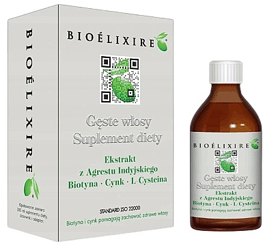 Suplement diety z agrestem indyjskim na gęste włosy - Bioelixire  — Zdjęcie N1
