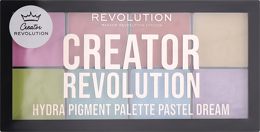 Paleta cieni do powiek - Makeup Revolution Creator Hydra Pigment Palette Pastel Dream  — Zdjęcie N2