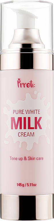 Rozjaśniający krem do twarzy z proteinami mleka - Prreti Pure White Milk Cream — Zdjęcie N4