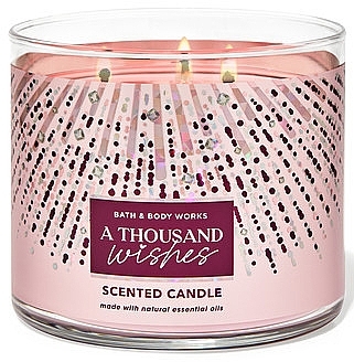 Świeca zapachowa A Thousand Wishes, 3 knoty - Bath and Body Works A Thousand Wishes Scented Candle — Zdjęcie N1