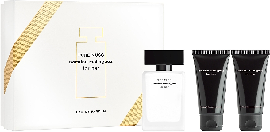 Narciso Rodriguez For Her Pure Musc - Zestaw (edp 50 ml + b/lot 50 ml + sh/gel 50 ml)  — Zdjęcie N1