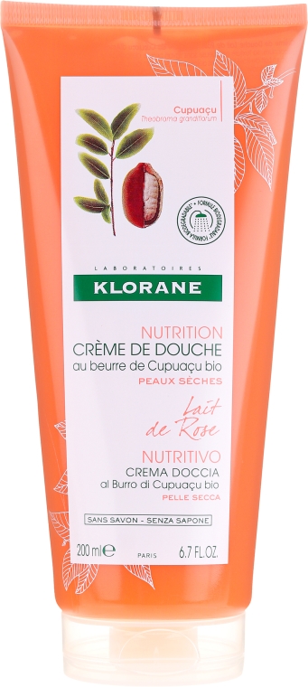 Krem pod prysznic - Klorane Cupuacu Rose Milk Nourishing Shower Cream — Zdjęcie N1