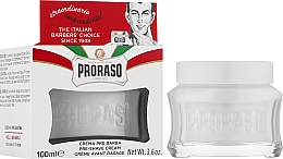 Krem przed goleniem do skóry wrażliwej - Proraso White Pre Shaving Cream — Zdjęcie N2