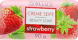 Mydło w kostce Truskawka - Gallus Beauty Soap — Zdjęcie N1