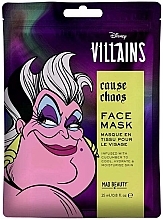 Kup Nawilżająca maska w płachcie do twarzy z wyciągiem z ogórka - Mad Beauty Disney Villains Ursula Face Mask
