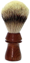 Pędzel do golenia, drewno cedrowe - Golddachs Shaving Brush Silver Tip Badger Cedar Wood — Zdjęcie N1