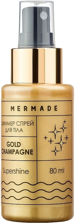 Rozświetlający spray do ciała - Mermade Gold Champagne