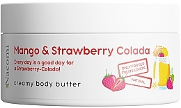 Masło do ciała o zapachu mango i truskawki - Nacomi Mango And Strawberry Colada Creamy Body Butter  — Zdjęcie N1