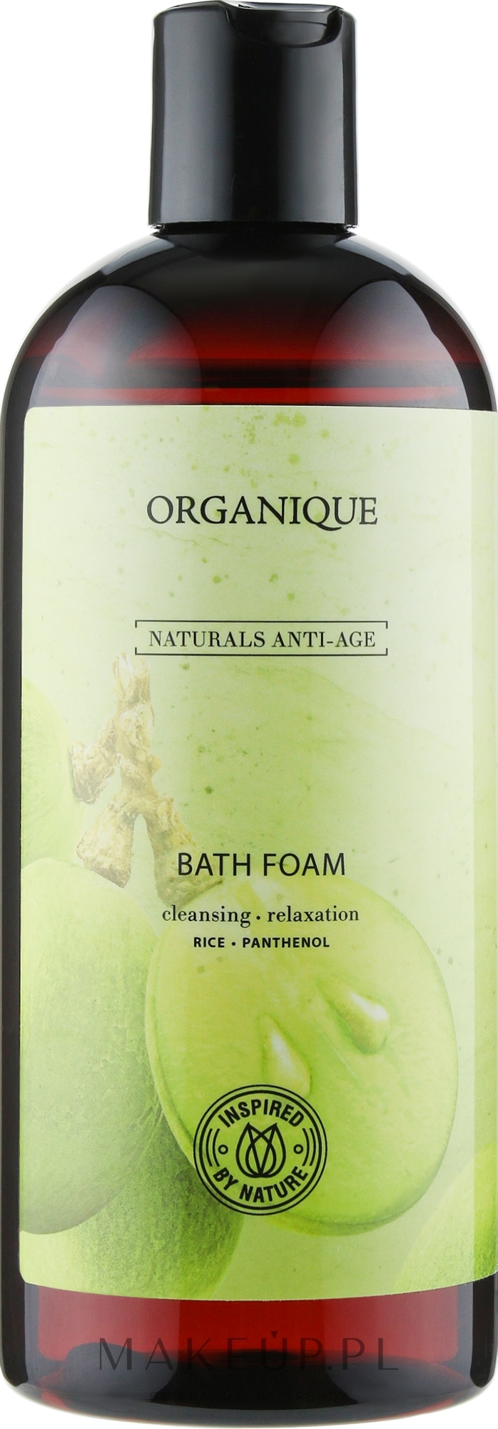 Relaksujący płyn do kąpieli do skóry dojrzałej - Organique Naturals Anti-Age Bath Foam — Zdjęcie 400 ml