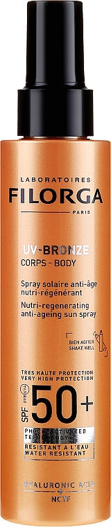 Przeciwstarzeniowy krem przeciwsłoneczny w sprayu - Filorga UV-Bronze Body SPF50+ — Zdjęcie N1