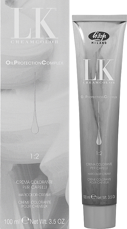 Krem koloryzujący do włosów - Lisap LK Cream Color Oil Protection Complex — Zdjęcie N2