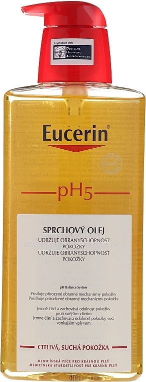Olejek pod prysznic do skóry suchej i wrażliwej - Eucerin pH5 Shower Oil — Zdjęcie N7
