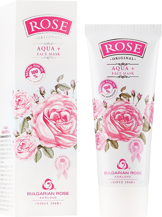 Różana maska do twarzy - Bulgarian Rose Rose Aqua+ Face Mask — Zdjęcie N1