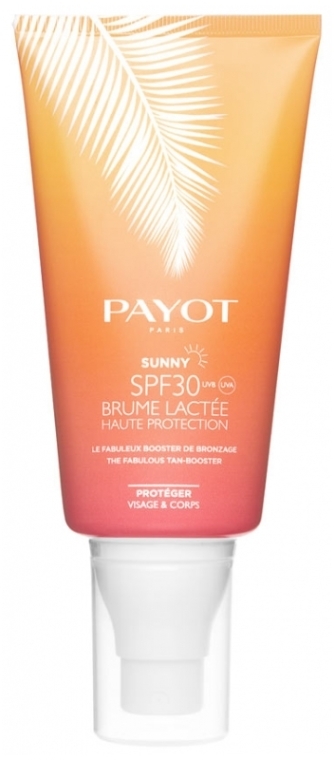 Przeciwsłoneczny krem do twarzy i ciała z filtrem SPF 30 - Payot Brume Lactée Sunny Haute Protection Fabulous Tan-Booster Face And Body — Zdjęcie N2