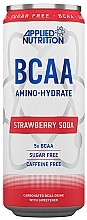 Napój energetyczny bez kofeiny Napój gazowany truskawkowy - Applied Nutrition BCAA Amino-Hydrate Cans — Zdjęcie N1