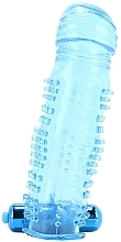 Wibrator dla par, niebieski - Pipedream Classix Textured Sleeve & Bullet — Zdjęcie N3