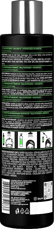 PRZECENA! Szampon witaminizujący włosy Multiwitaminy + Mumio - Pharma Group Laboratories Multivitamin + Moomiyo * — Zdjęcie N2