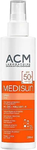 Spray do ciała SPF50 - ACM Laboratoires Medisun Spray SPF 50+ — Zdjęcie N1