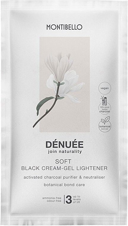 Krem-żel-rozjaśniacz - Montibello Denuee Soft Black Cream Gel Lightener — Zdjęcie N2