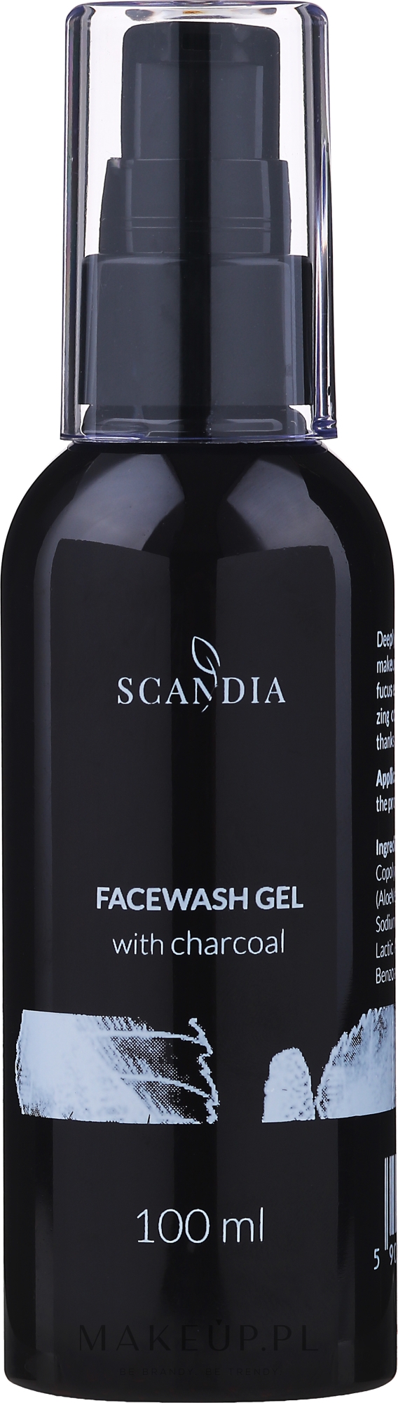 Żel do mycia twarzy z węglem aktywnym - Scandia Cosmetics Face Wash Gel — Zdjęcie 100 ml