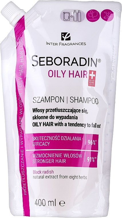 Szampon do włosów przetłuszczających się i skłonnych do wypadania - Seboradin Oily Hair Shampoo (uzupełnienie) — Zdjęcie N1