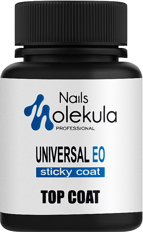 Top do paznokci z lepką warstwą - Nails Molekula Top Coat Sticky Universal EO — Zdjęcie N1