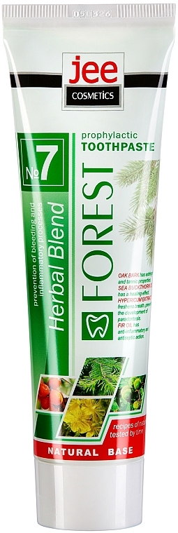 Profilaktyczna pasta do zębów Las. Kolekcja lecznicza №7 - Jee Cosmetics Forest Herbal Blend №7  — Zdjęcie N1