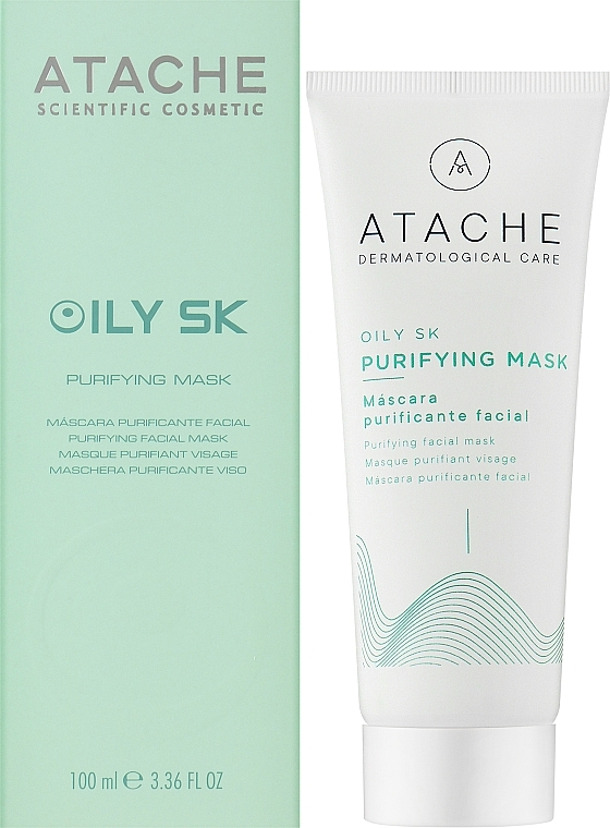 Antybakteryjna maska oczyszczająca do skóry tłustej - Atache Oily SK Purifying Mask — Zdjęcie N2