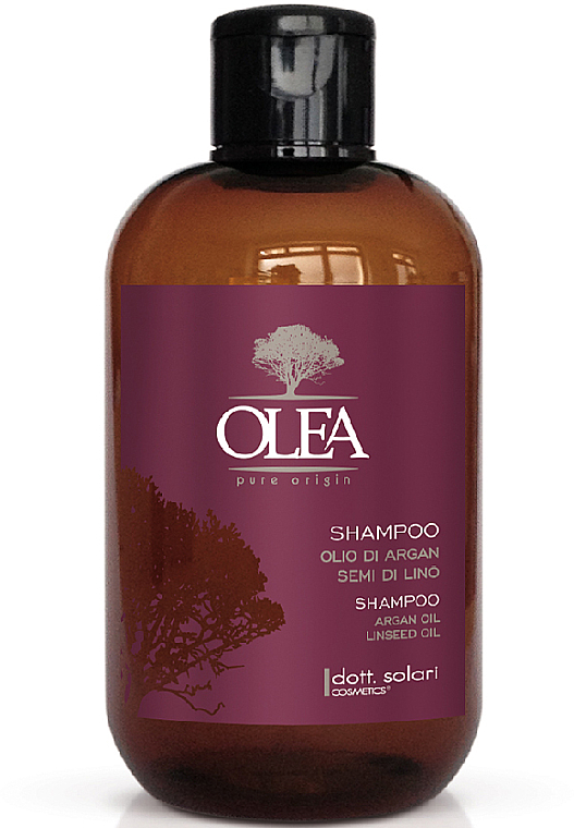 Szampon z olejem arganowym i lnianym - Dott. Solari Olea Shampoo Argan Oil Linseed Oil