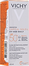 Fluid przeciw fotostarzeniu skóry do twarzy SPF 50+ - Vichy Capital Soleil UV-Age Daily SPF 50+ — Zdjęcie N2