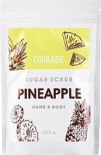 Cukrowy ananasowy peeling do rąk i ciała - Courage Pineapple Hands & Body Sugar Scrub (uzupełnienie) — Zdjęcie N3