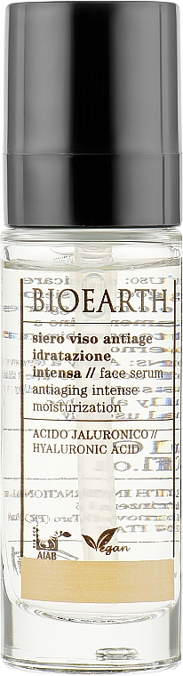 Intensywne serum przeciwstarzeniowe do twarzy - Bioearth Intensive Hydratation Anti-Aging Serum — Zdjęcie N1