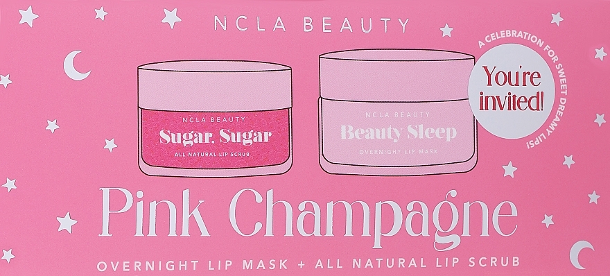 Zestaw - NCLA Beauty Pink Champange (l/mask/15ml + l/scrub/15ml) — Zdjęcie N1