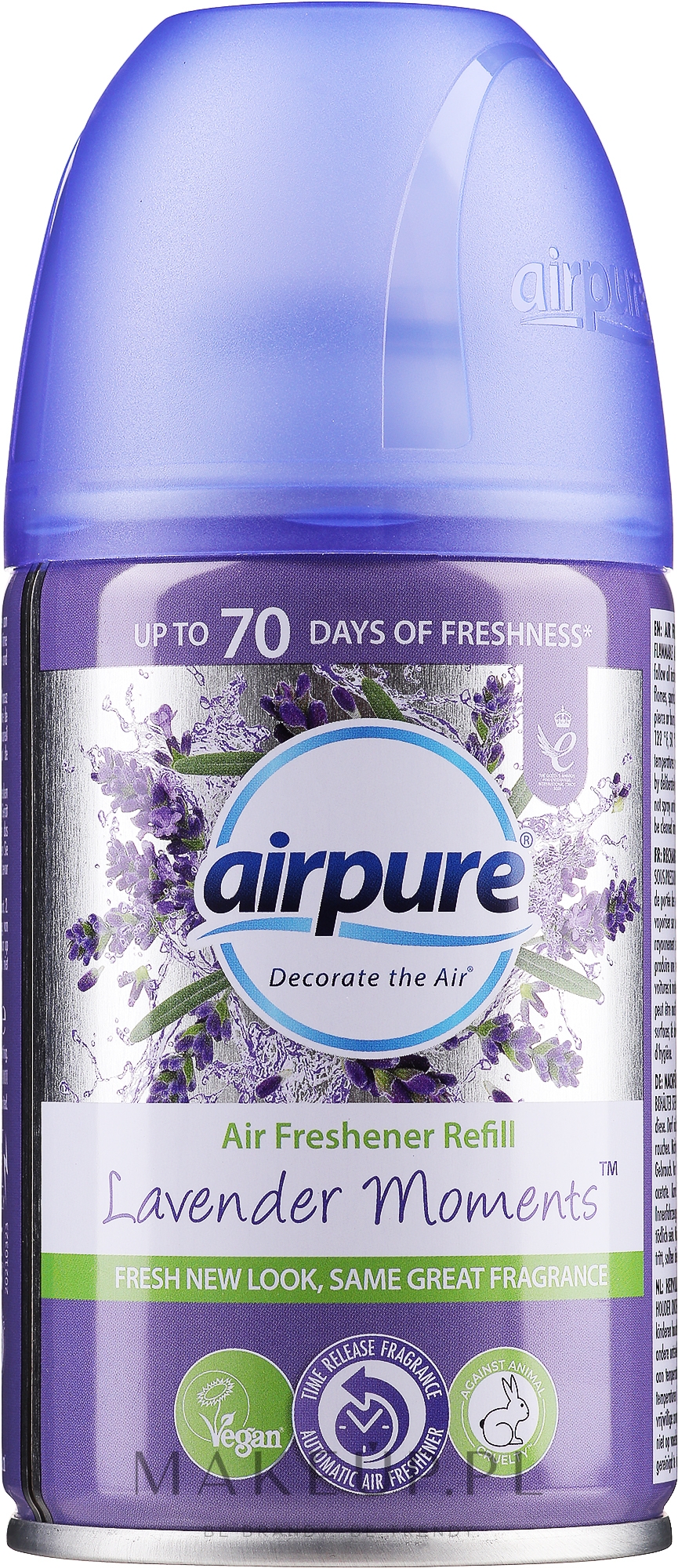 Odświeżacz powietrza w sprayu Lawenda - Airpure Air-O-Matic Refill Lavender Moments — Zdjęcie 250 ml