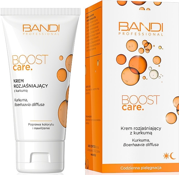 Krem rozjaśniający z kurkumą - Bandi Professional Boost Care Brightening Cream with Turmeric — Zdjęcie N1