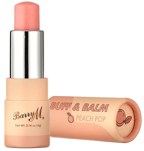 Peeling do ust Brzoskwinia - Barry M Buff & Balm Peach Pop — Zdjęcie N2