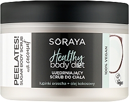 Ujędrniający peeling do ciała z łupinami orzecha i olejem kokosowym - Soraya Healthy Body Diet — Zdjęcie N1