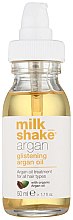 Nabłyszczający olejek arganowy do głębokiej regeneracji i stylizacji wszystkich rodzajów włosów - Milk Shake Argan Glistening Argan Oil — Zdjęcie N2