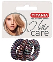 Gumki do włosów Anti Ziep, wielokolorowe, 3 szt. średnica 3,5 cm - Titania — Zdjęcie N1