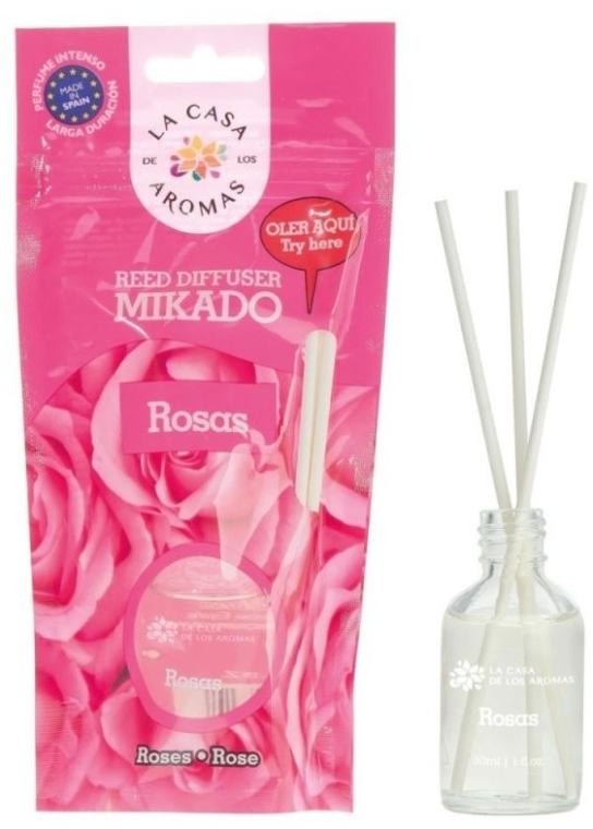 Dyfuzor zapachowy Róża - La Casa de Los Aromas Mikado Reed Diffuser — Zdjęcie N1