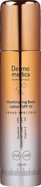 Rozjaśniający balsam do ciała - Dermomedica Illuminating Body Lotion SPF 50 — Zdjęcie N1