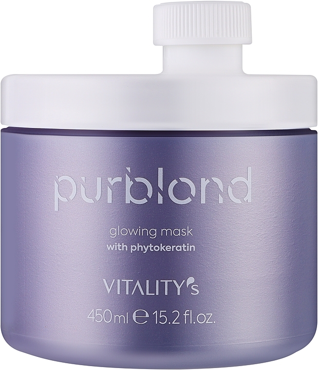 Maska do włosów blond - Vitality's Purblond Glowing Mask — Zdjęcie N1