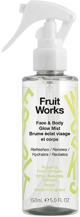 Mgiełka do twarzy i ciała - Fruit Works Face & Body Glow Mist — Zdjęcie N1